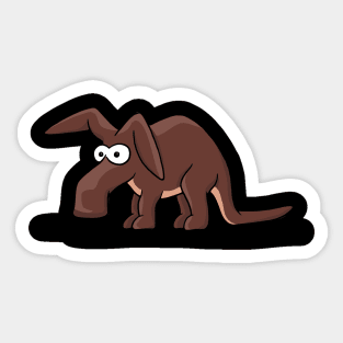 Funny Cute Cartoon Aardvark African Ant Bear Sticker